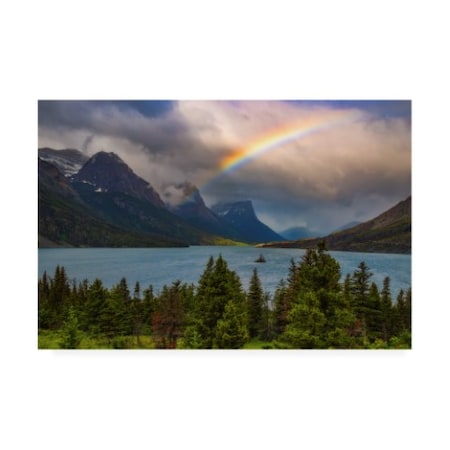 Darren White Photography 'Glacier Rainbow' Canvas Art,16x24